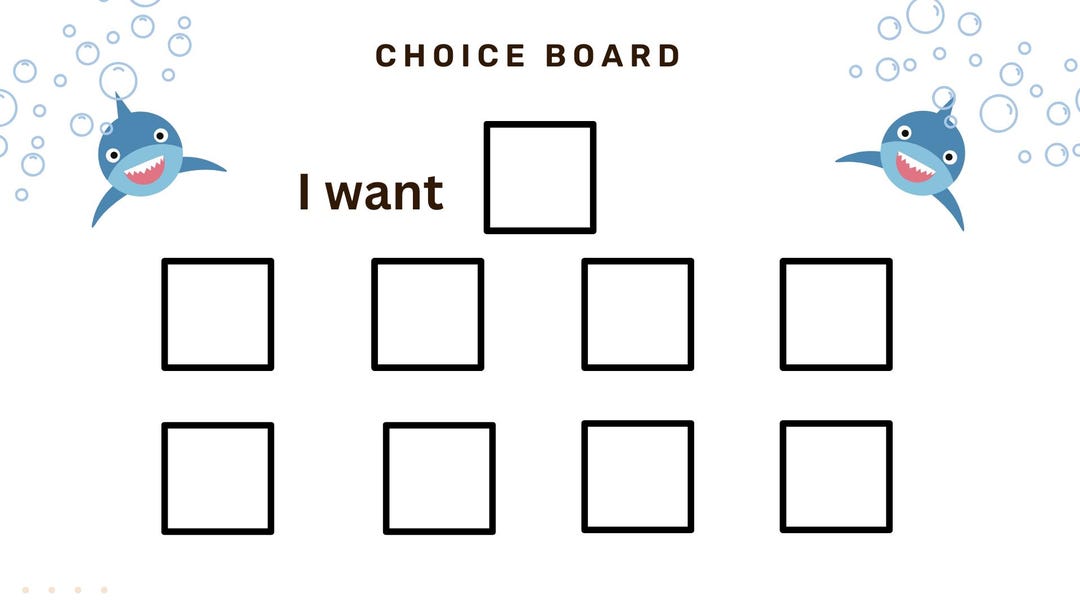 Kids Choice Board - Etsy
