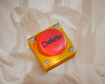 Tecla artesanal para botón Suprimir - Tecla de resina 3D hecha a mano para teclados mecánicos Cherry MX