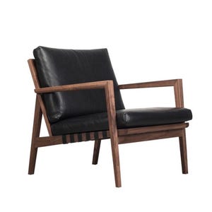 Custom genuine leather replacement cushions. Ideal for benches, mid-century chairs