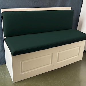 Custom genuine leather replacement cushions. window cushion cover, Ideal for benches, mid-century chairs, Leather Bench Cushion
