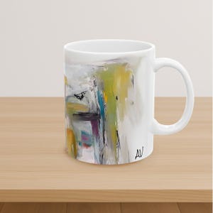 Artistic Abstract Ceramic Mug - Unique Coffee Cup for Art Lovers, Home Decor, Gift for Him/Her, Cozy Vibes,art design the mug, summer mug.