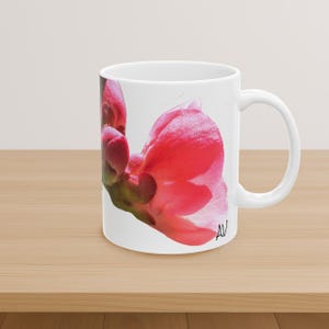 Ceramic Blossom Floral Mug Spring Gift Tea or Coffee Mug for Nature Lover present for teacher flower gift for gardener.