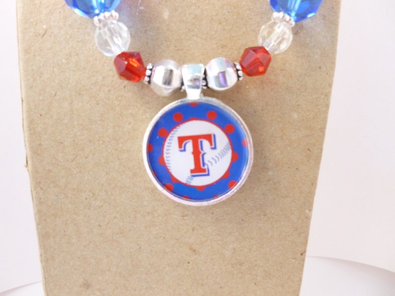 Texas Rangers Game Day Necklace Etsy