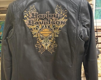 ハーレーダビッドソン レディース ブラック レザージャケット