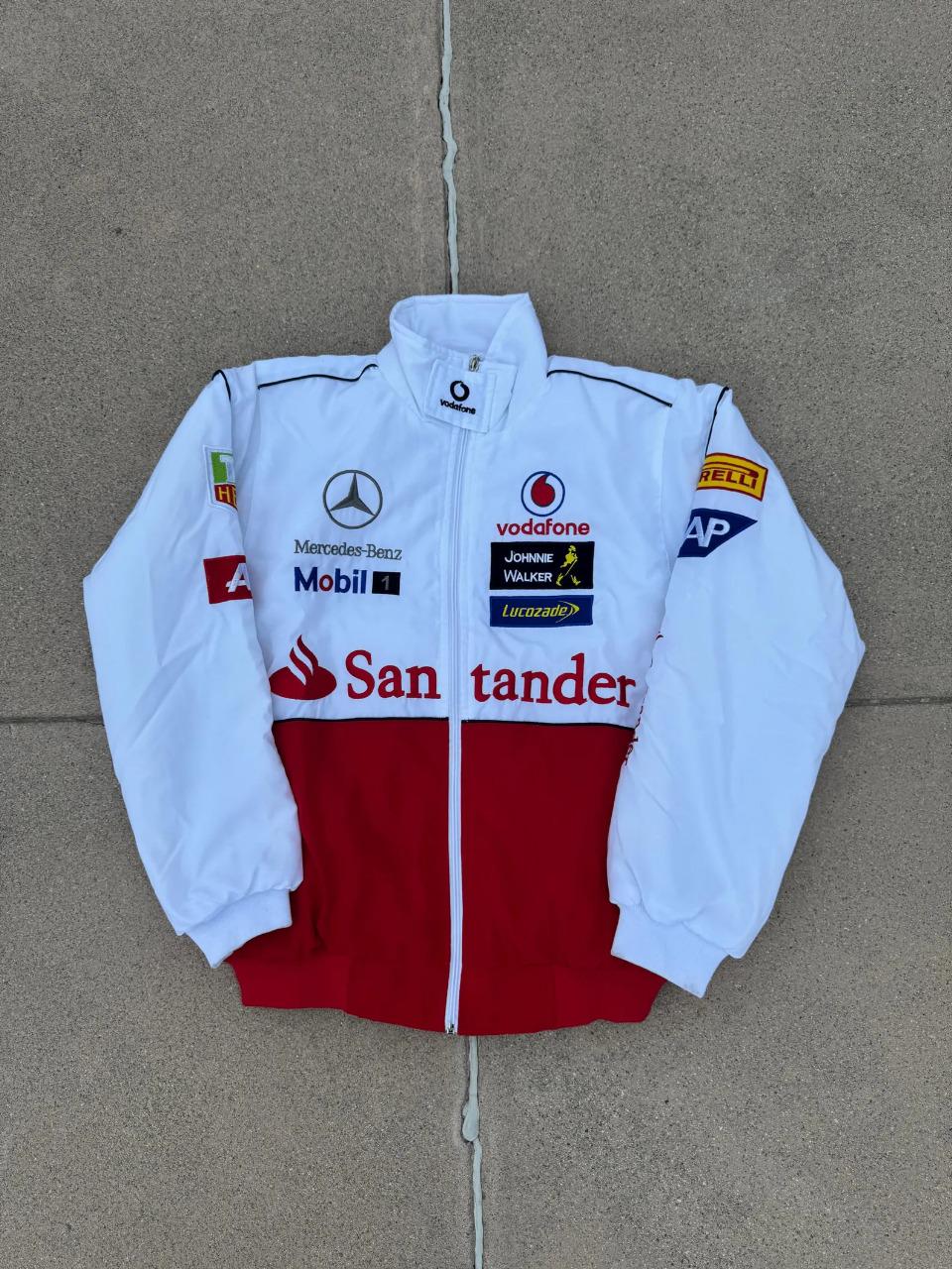 Mclaren Mercedes F1 Racing Jacket, Vodafone Santander Team