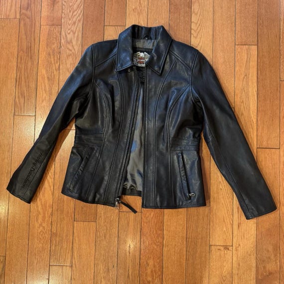 ハーレーダビッドソン レディース ブラック レザージャケット