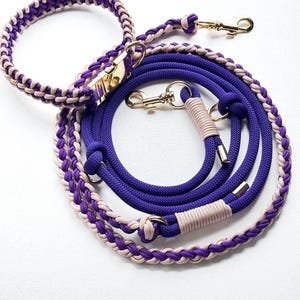 Braided Durable Paracord Dog Collar & Hands-Free Leash Set – Variety Of Colors, For Medium And Large Dogs, Ideal Gift For Pet Lovers
