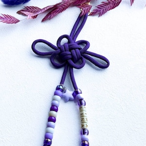 Personalized Handmade Rope Bag Charm With Beads And Pendants, Purse Keychains, Unique Gift Idea for Men And Woman, Gift For Dog Lovers