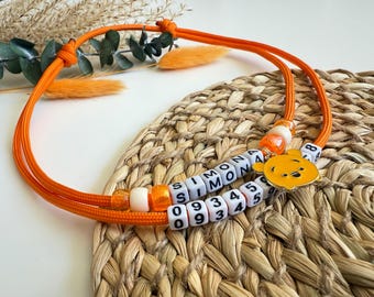 Collare per cani in paracord personalizzato fatto a mano con numero di telefono