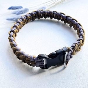Handmade Braided Dog Collar From Paracord, Variety Of Colors And Buckles, Waterproof, Customizable for Medium Dogs