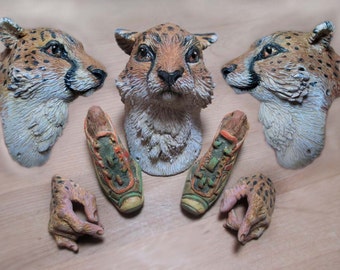 Custom Cheetah Runner Anthro Art Doll Parts