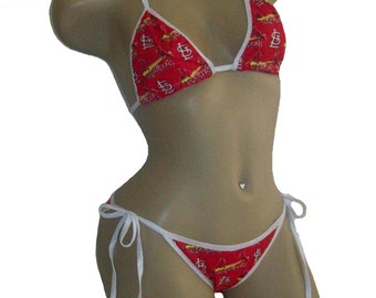 Cum Over My Face St Louis Cardinals Bikini