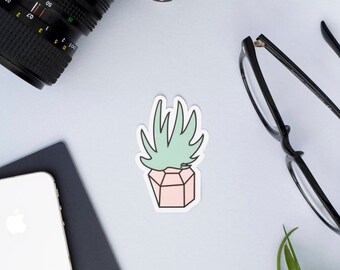 SUCCULENT STICKER (Pink) || Succulent Sticker - Cactus Sticker - Plant Sticker - Plant Lover - Succulent Art - Air Plant - Garden Sticker