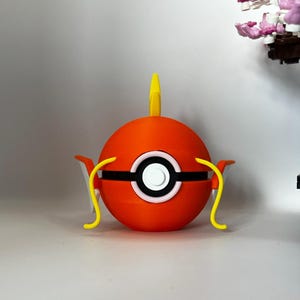 Magikarp Pokéball Display – 3D Printed Monster Ball