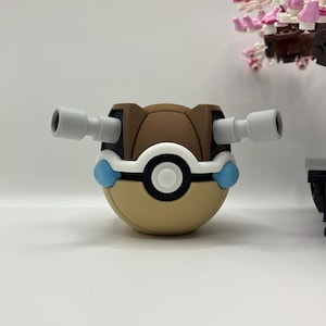 Blastoise Monsterball-Display | 3D-gedruckte Fan-Kunst, Gaming-Zimmer-Deko, Sammlerstück