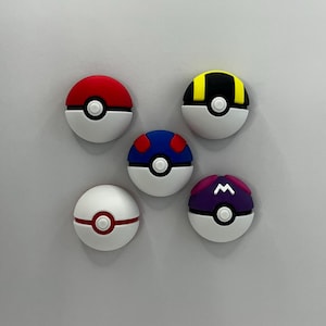 Pokéball Magnets – 3D Printed Set | Pokéball, Ultra Ball, Great Ball, Premier Ball, Master Ball