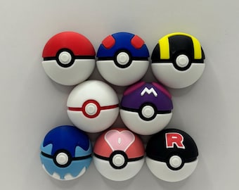 3D Printed Pokéball Magnet Set – Pokémon Collector's Gift