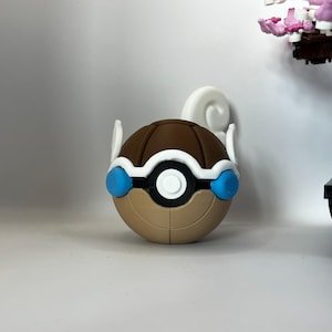 Wartortle Pokéball Display – 3D Printed Monster Ball