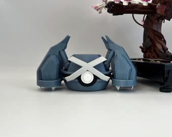 Metagross Monster Ball Display | 3D Printed Fan Art, Gaming Room Decor, Collectible