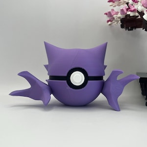 Haunter Pokéball Display – 3D Printed Monster Ball