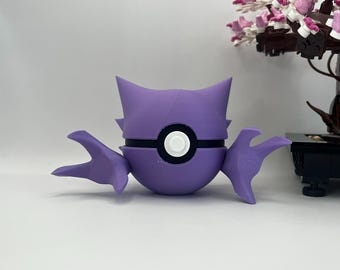Haunter Pokéball Display – 3D Printed Monster Ball