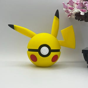 Pikachu Pokéball Display – 3D Printed Monster Ball