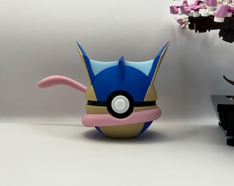 Greninja-Monsterball-Display | 3D-gedruckte Fan-Kunst, Gaming-Zimmer-Deko, Sammlerstück | Normale & glänzende Varianten