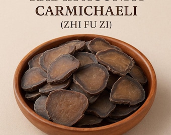 250g/500g Radix Aconiti Carmichaeli (Zhi Fu Zi) Black-Prepared Premium Quality Chinese Herb Traditional Herb -制附子 Shun fu zi pian