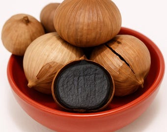 36 Bulbos de Ajo Negro Premium - Ajo fermentado único y lleno de sabor