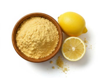 Limón liofilizado en polvo, fruta natural en polvo, origen orgánico, sin azúcar ni aditivos, 250 g / 500 g, sin OMG.