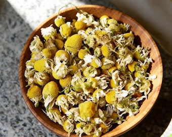 100g/200g Organic Dried Chamomile Flowers Bulk ~ Matricaria Recutita No Additives,No Preservatives,No Fillers,No GMOs for Tea Drink
