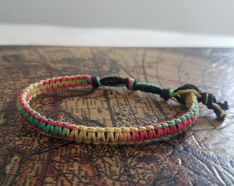 Rasta, Bracelet De Chanvre, Aromathérapie, Travaux De Chanvre Indie, Bracelet De Cheville, Bijoux En Chanvre, Bracelets De Chanvre, Bracelets De Cheville En Chanvre, Rasta, Bijoux Hippie, Chanvre