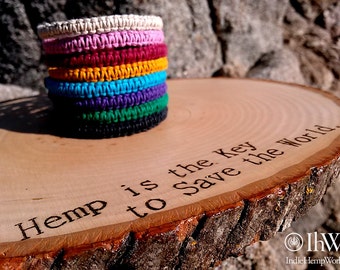 8 Hemp Bracelets, Handmade, Aromatherapy, Diffuser Jewelry, Unisex, For Her, For Him, Gift Boxed