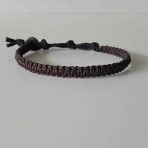 Mens Hemp Bracelet Natural Jewelry Hemp Anklet Hemp Jewelry Eco Friendly Gifts Hippie Jewelry image 3