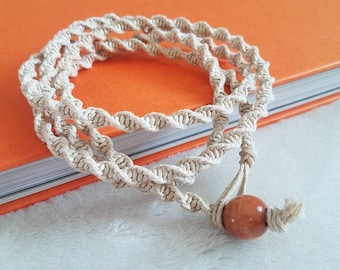 Hemp Wrap, Hemp Bracelet, Hemp Jewelry, Hippy Jewelry, Hemp Anklet, Long Hemp Necklace, Hemp Lanyard, Wrap Bracelet, Hippie Jewelry, Choker