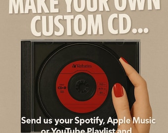 Spersonalizowana płyta CD z miksem, spersonalizowana playlista, miks muzyczny (80 min)