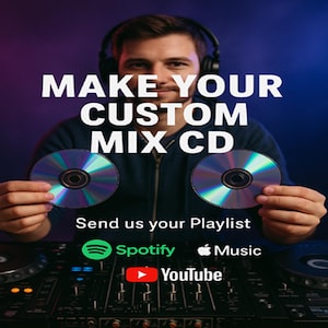 Crea un CD de mezcla personalizado, CD personalizado, CD mixtape, CD de música, CD mixtape, CD de calidad de tus canciones favoritas, CD de mezcla,
