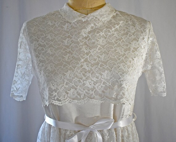 chinese dress ladies Vintage 1960s MOD Lace A-Line Wedding Dress main image 1
