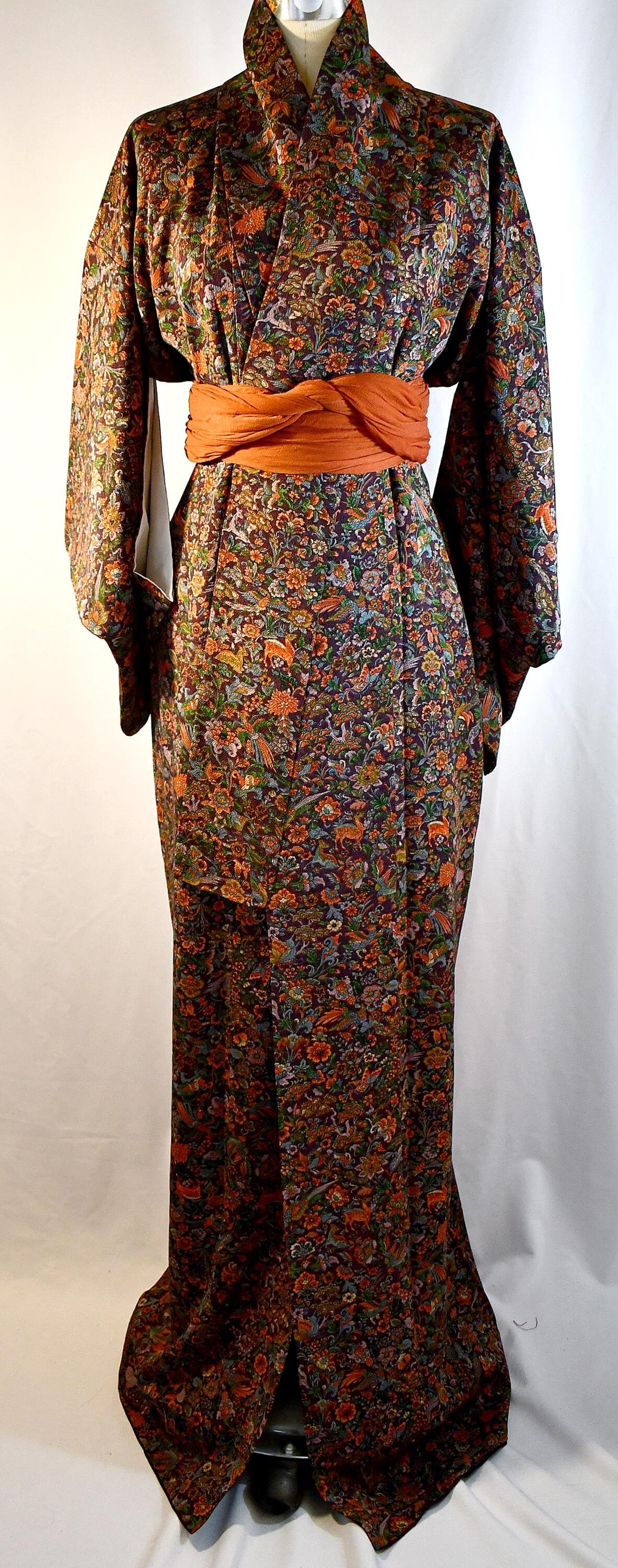 William Morris Kimono - Etsy Finland
