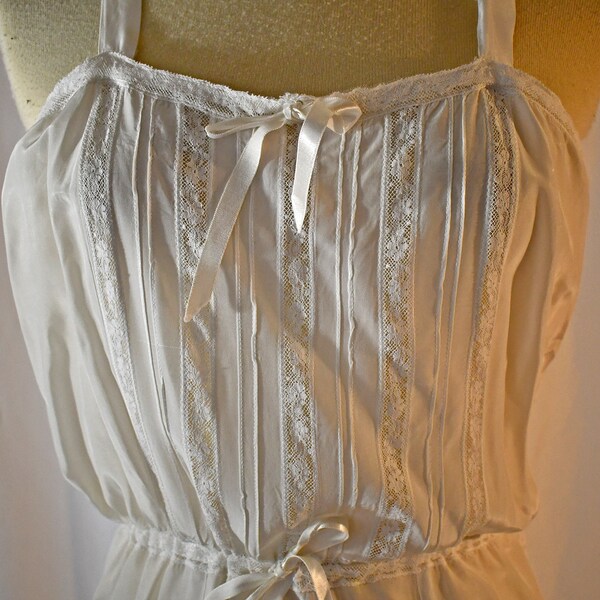 White Slip Dress Lace Etsy