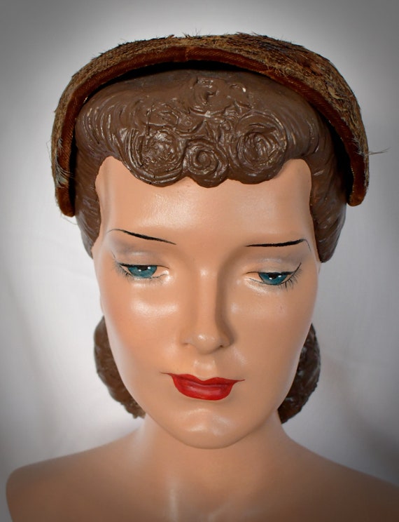Vintage 1950s Pheasant Feather Wide Headband Juli… - image 2