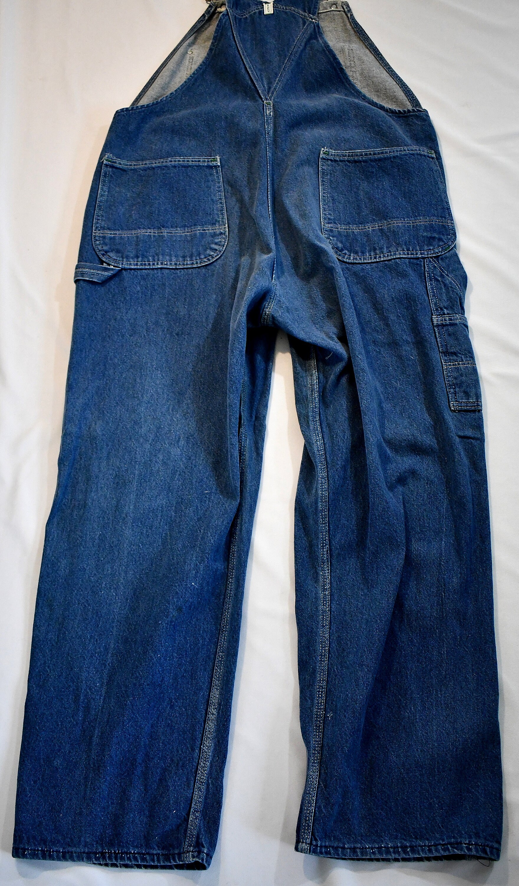 Vintage Mens or Womens Blue Denim Overalls Work Wear