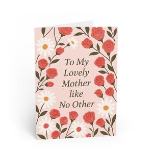 Floral Mother's Day Greeting Cards - Heartfelt Notes for Mom, Birthdays, Thank You, Encouragement, and Special Occasions