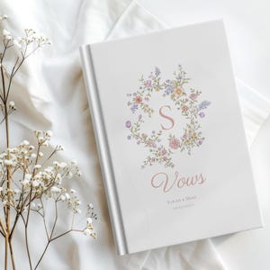 Customizable Vow Books For Wedding Unique His And Her Vow Books Timeless Personalized Wedding Keepsake Romantic Ceremony Gift