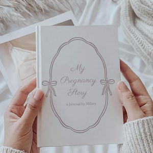 My Pregnancy Journal, Expectant Mother Gift, Pregnancy Planner with Bow gift for parents to be, pregnancy record book
