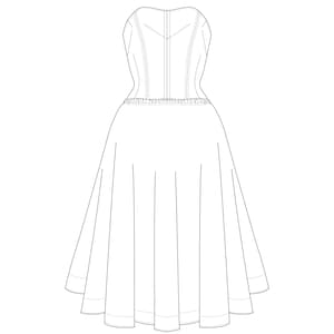 1950s New Look Couture Corselet & Petticoat Foundation Pattern - Sizes UK 6-18 - 23-35" waist