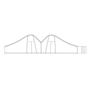 c. 1950s Boned Cathedral Strapless Bra Pattern PDF - Original Historical Garment Pattern - Bust Sizes 30-50"