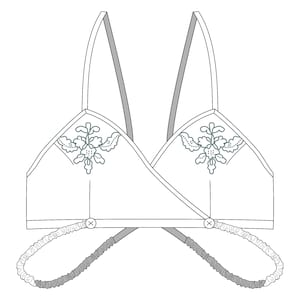 c. 1930s Kestos Style Bra Pattern A3/A4 PDF - Original Historical Garment Pattern Sizes UK 8-20