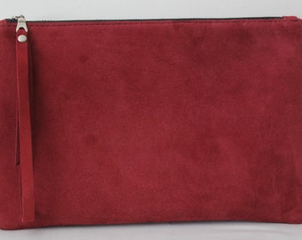 Maroon Clutch Bag, Wristlet Bag