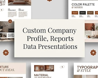 Custom Business Presentation Design | Company Profile, Reports & Data Presentations